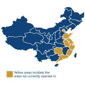 PRD Group has operated in these Chinese provinces